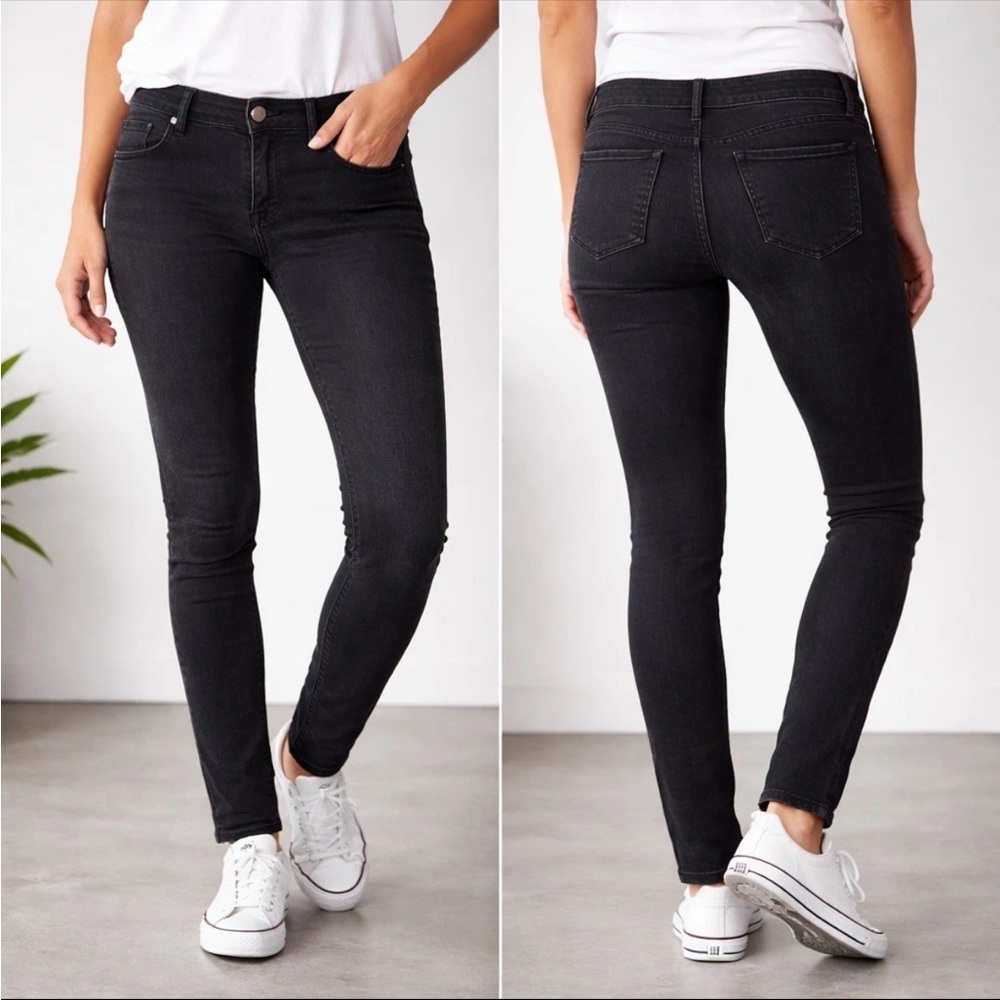 Riders by Lee Women's Black Skinny Mid Rise Jeans SZ 10P